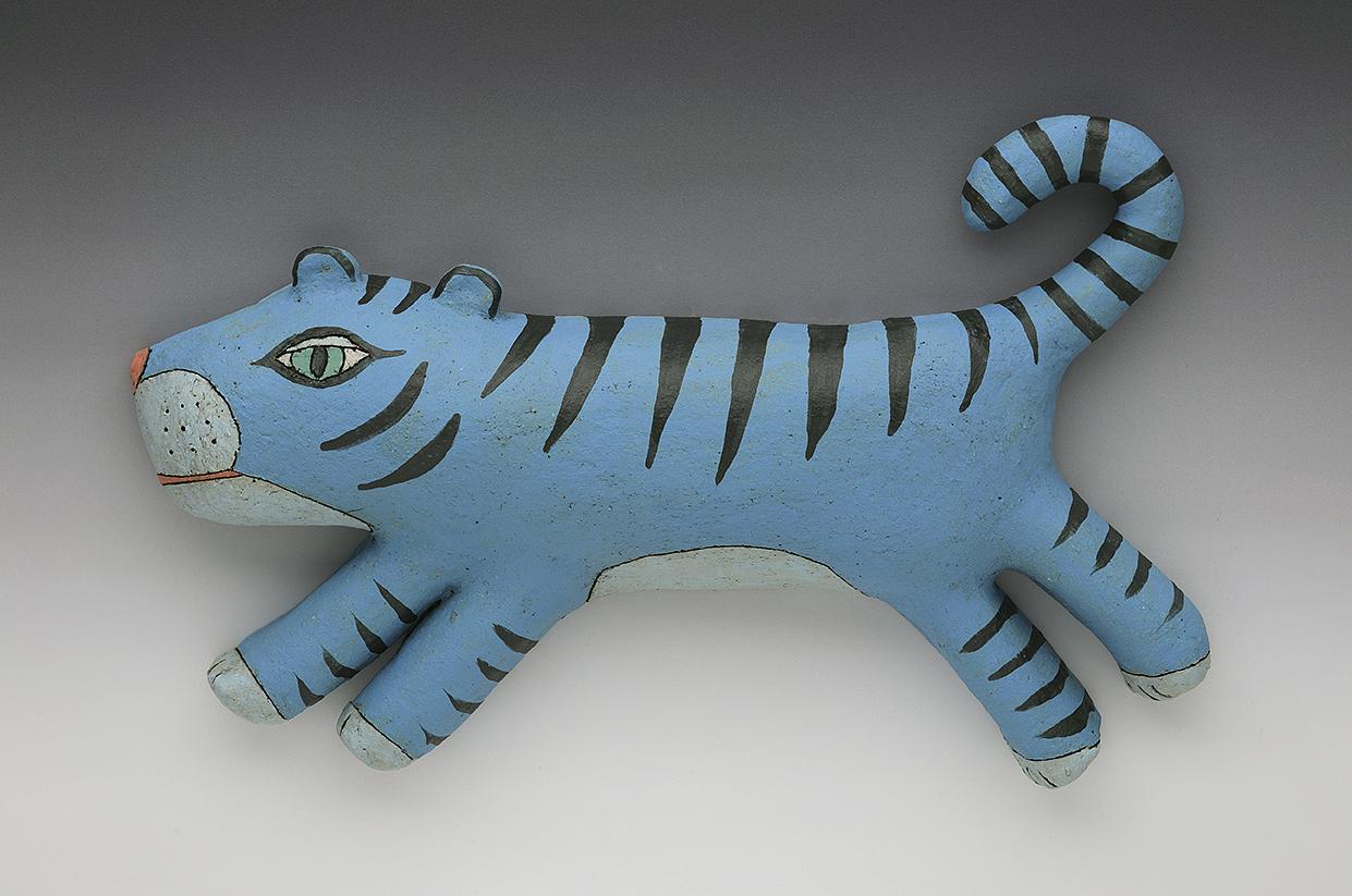 Blue Tiger wall piece