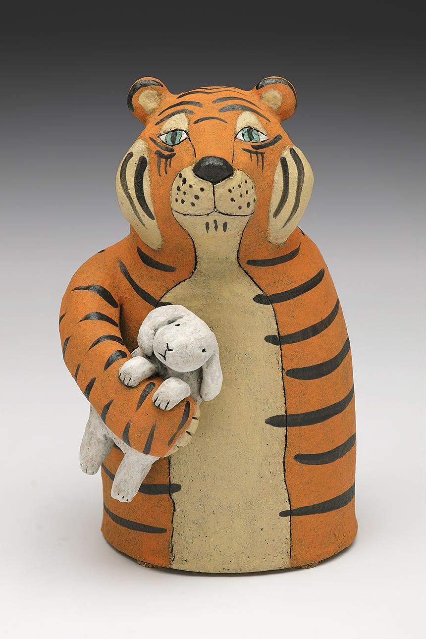Tiger with Cuddle Bunny