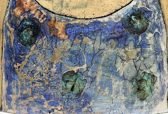 clay ceramic sculpture swimmer by sara swink