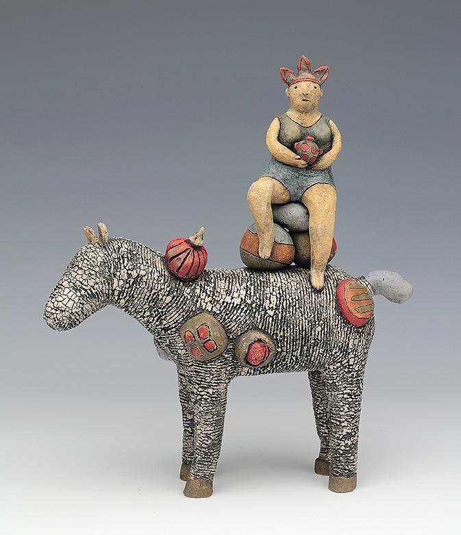 ceramic figure horse by Sara Swink