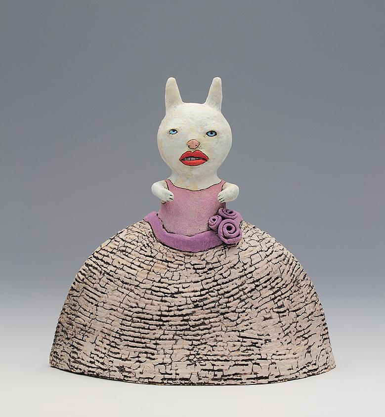 ceramic figure animal bunny rabbit by Sara Swink