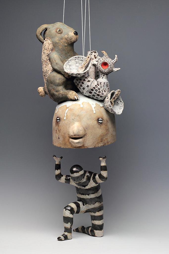ceramic figure animal rabbit by Sara Swink