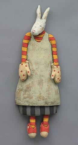 clay ceramic sculpture animal by sara swink