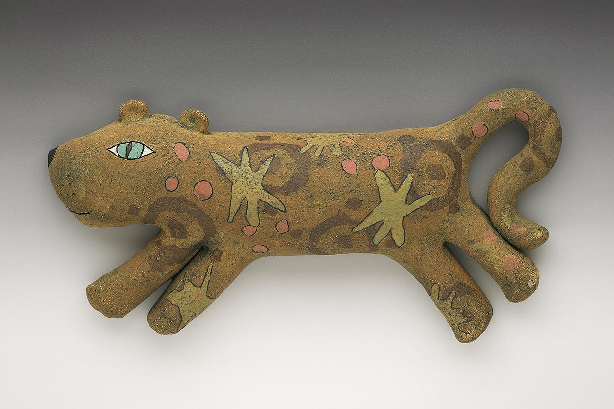 Lion with Looped back Tail wall piece