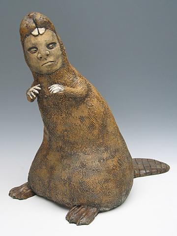 clay ceramic sculpture animal by sara swink