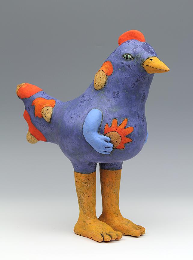 ceramic figure bird by Sara Swink
