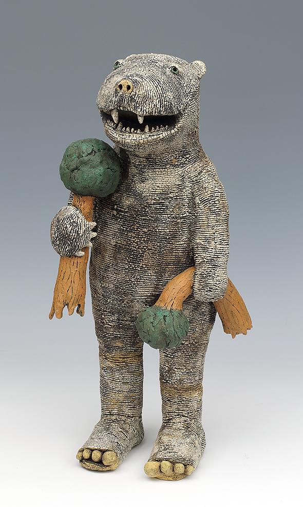 ceramic figure animal bear by Sara Swink