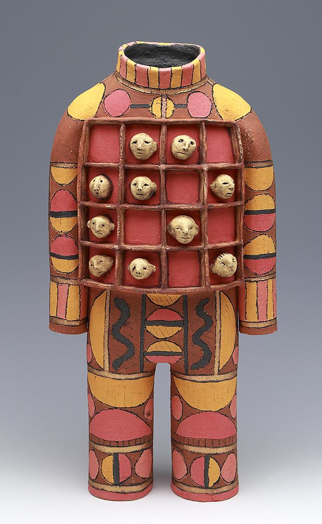 clay ceramic sculpture heads by sara swink