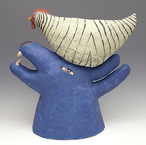 clay ceramic sculpture animal by sara swink