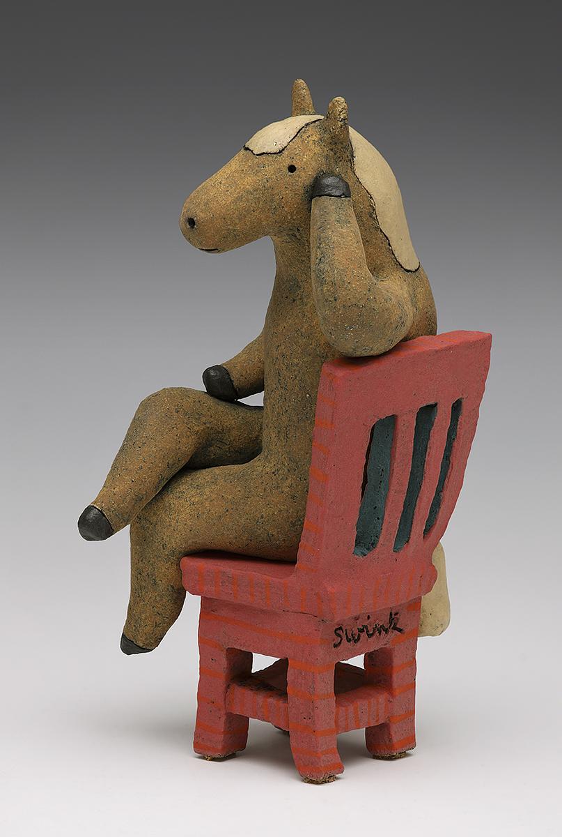 Red Chair with Thinker