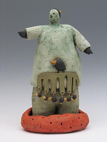 clay ceramic sculpture animal by sara swink