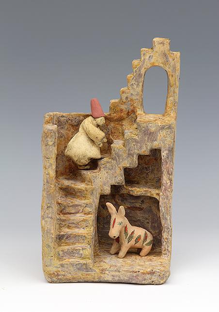 clay ceramic sculpture sufi by sara swink