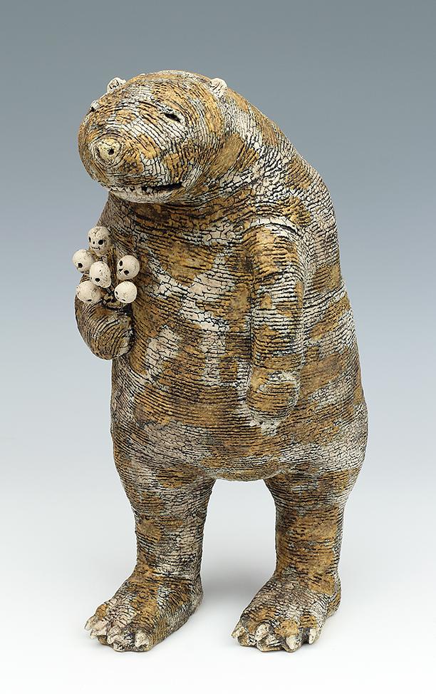 ceramic figure animal bear by Sara Swink