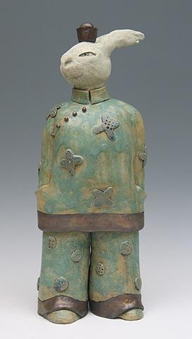 clay ceramic sculpture animal by sara swink