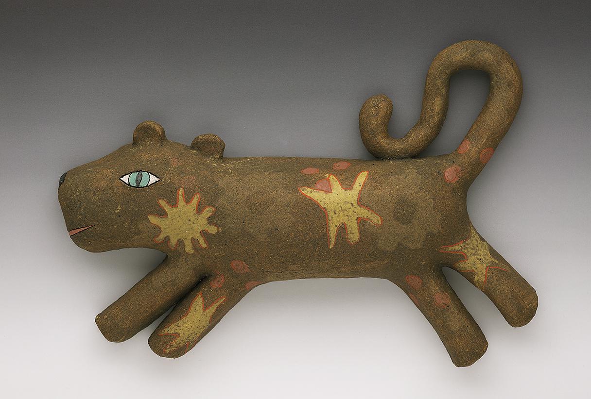 Lion with Looped up Tail wall piece