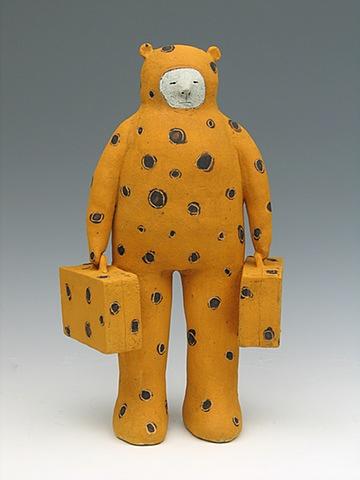 clay ceramic sculpture animal by sara swink