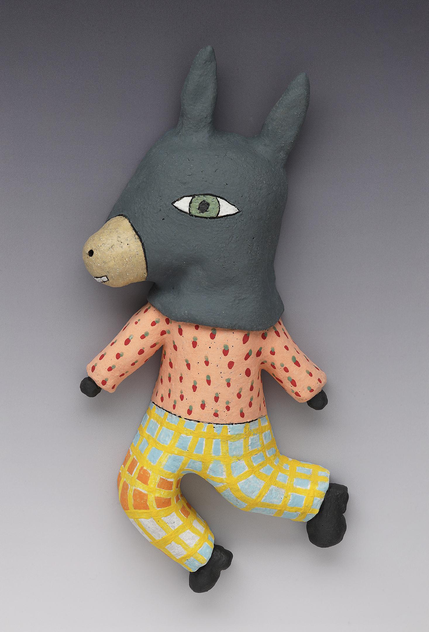 Mr Donkey Goes for a Run (wall piece)