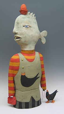 clay ceramic sculpture animal by sara swink