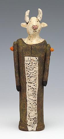 clay ceramic sculpture animal by sara swink