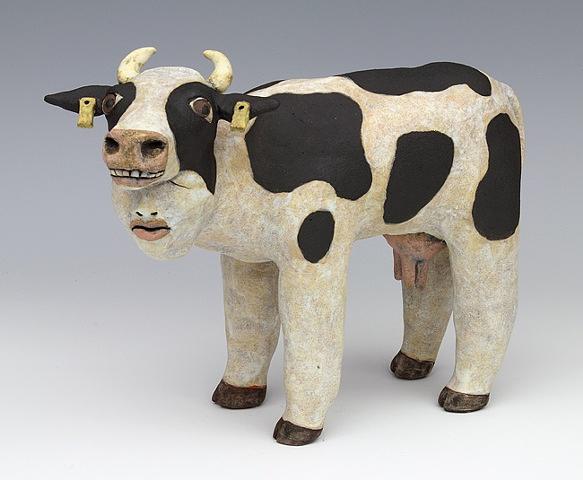 clay ceramic sculpture animal by sara swink