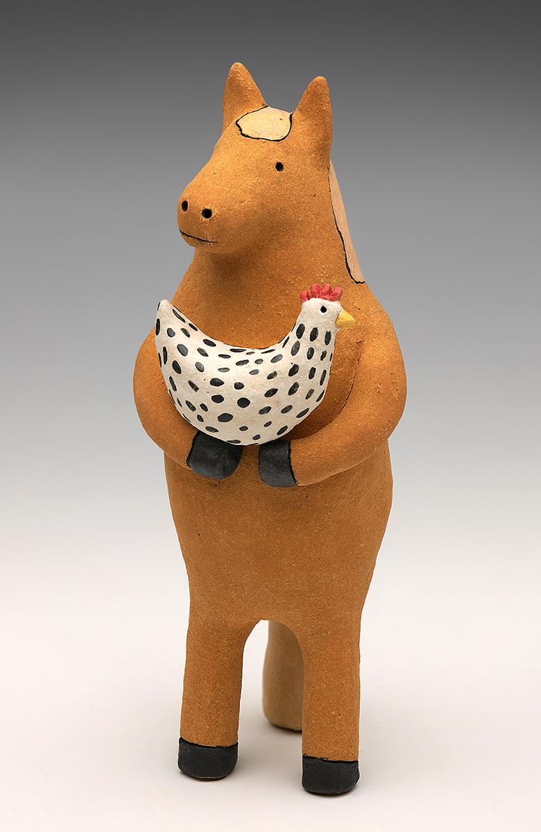 Taller Horse with Chicken