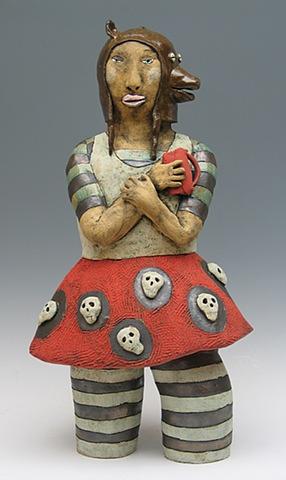 clay ceramic sculpture animal by sara swink