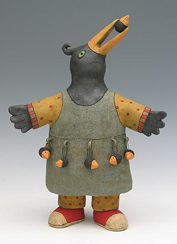 clay ceramic sculpture animal by sara swink