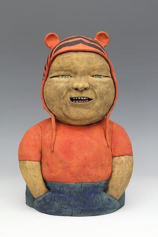 clay ceramic sculpture animal by sara swink