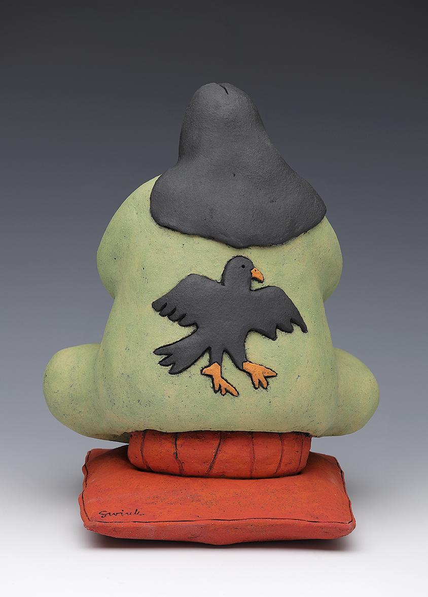 Zafu commission, rear view