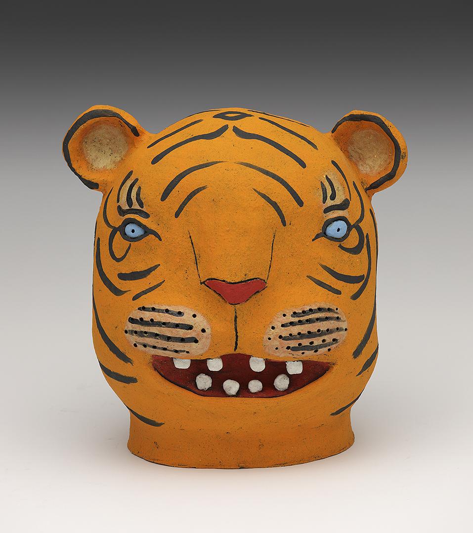 ceramic Sara Swink tiger orange clay 