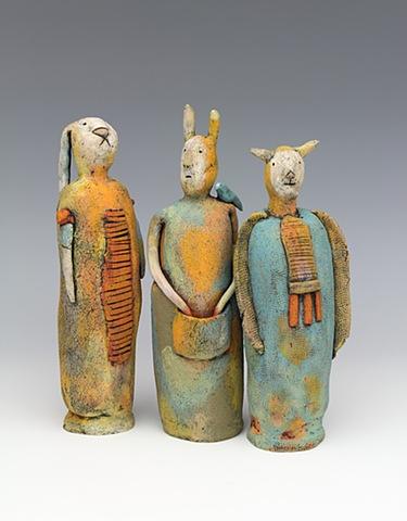 clay ceramic sculpture animal by sara swink