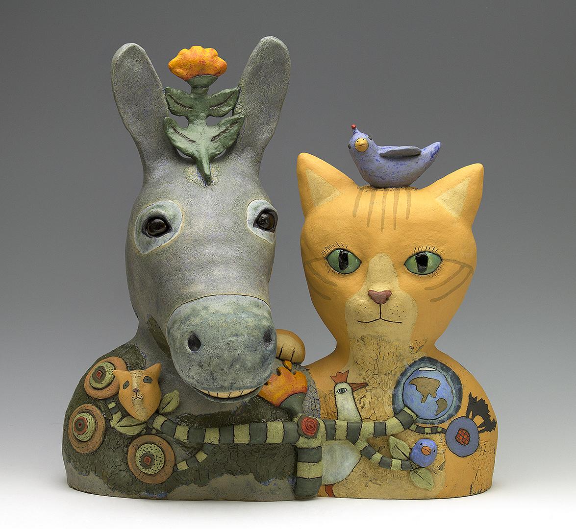cat donkey Sara Swink bird flower teeth