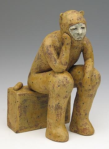 clay ceramic sculpture animal by sara swink