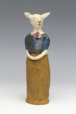 clay ceramic sculpture animal by sara swink