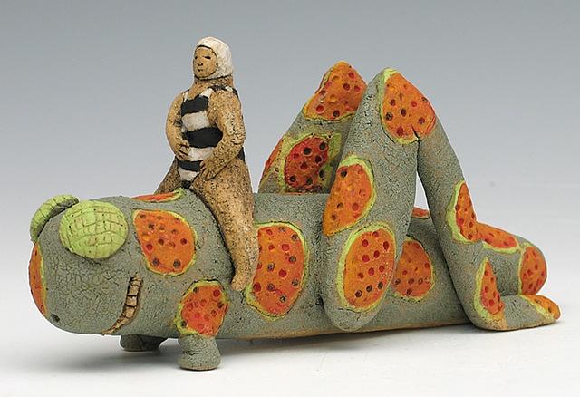 clay ceramic sculpture animal by sara swink