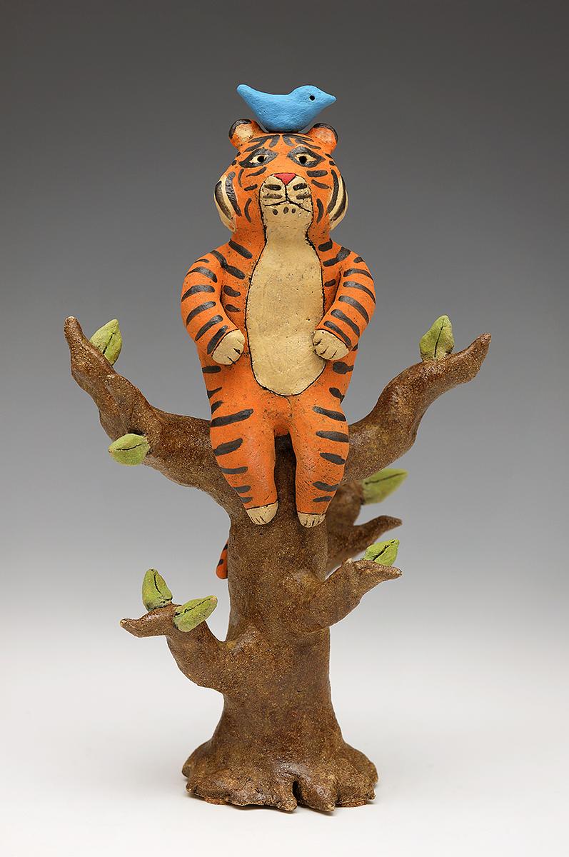 Tiger Up a Tree
